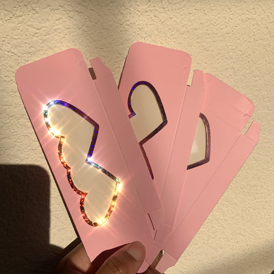 Heart Shapes Lash Boxes