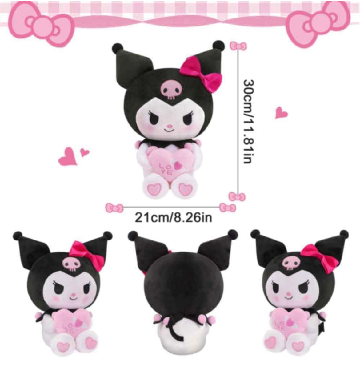 Kuromi Love Plushie