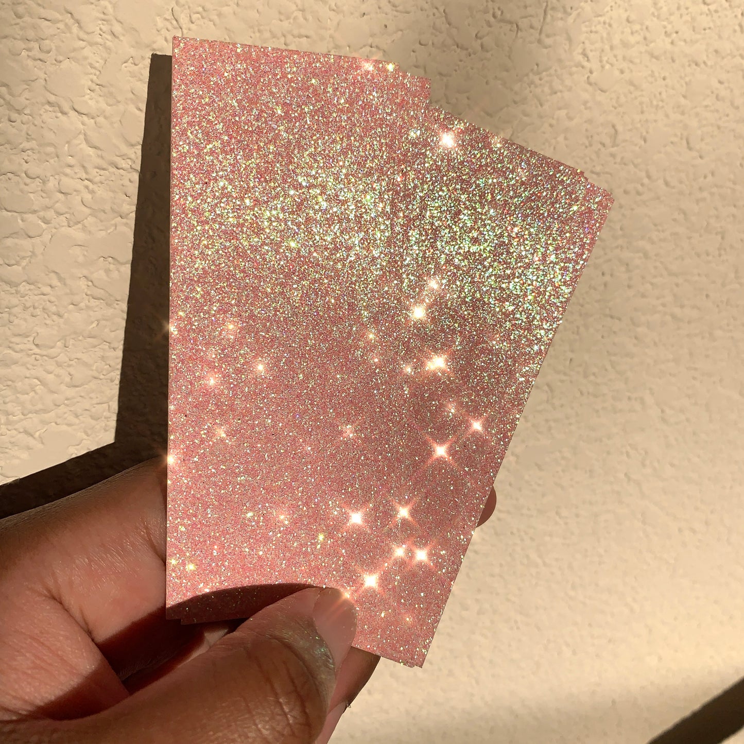 Pink Glitter lash box paper