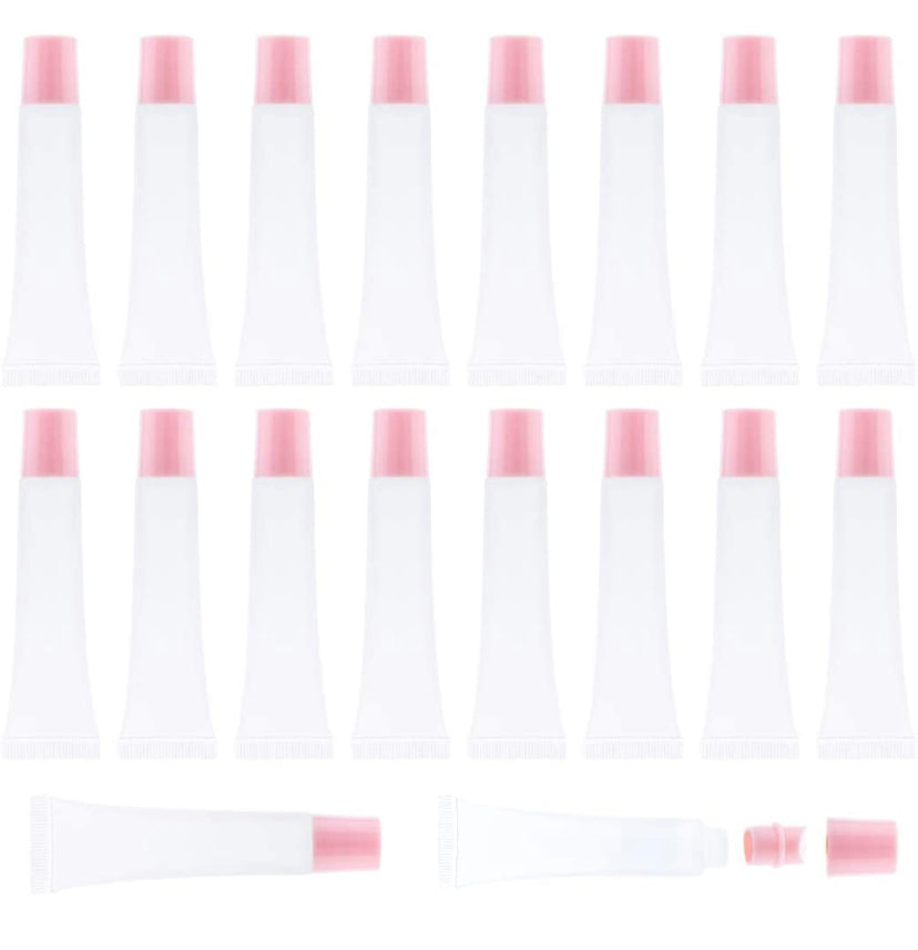 Empty Squeeze tubes (15ml Pink Top)